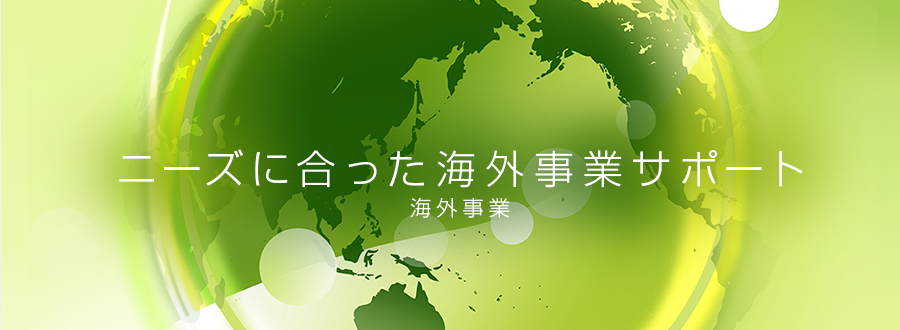 ニーズに合った海外事業サポート 海外事業